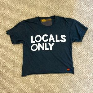 Aviator nation charcoal locals only tee